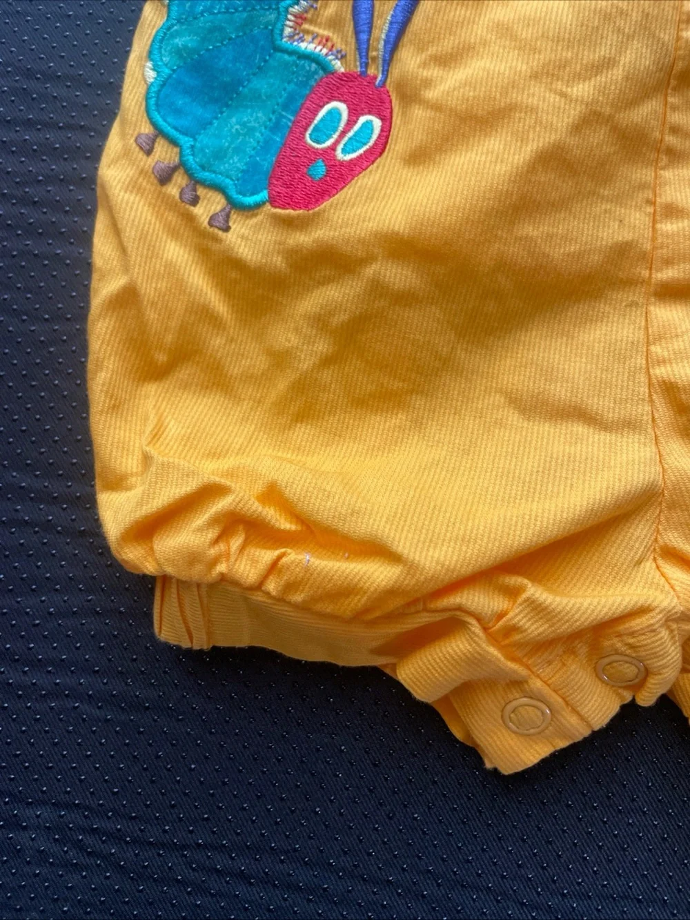 Vintage Carter's Yellow The Very Hungry Caterpillar Bubble Romper Set